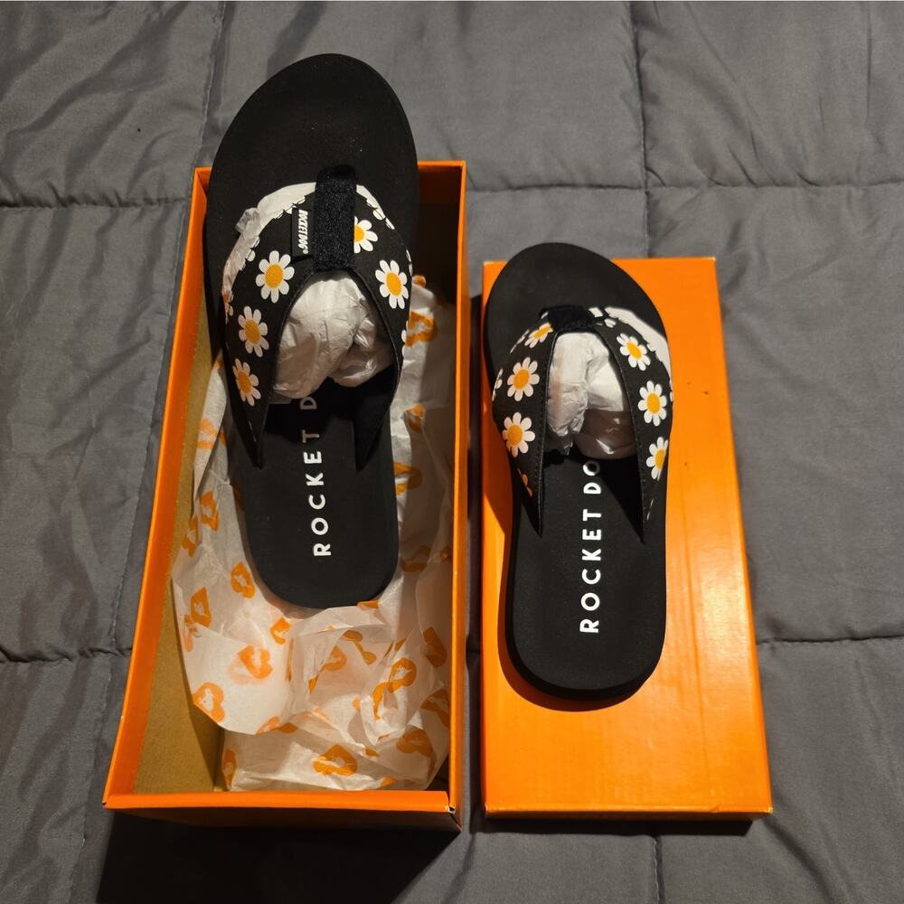 Rocket Dog Adios Daisy Field Cotton Sandals - NEW Womens Size 7